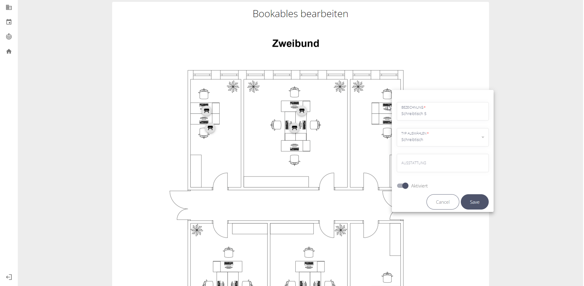 SC3 Bookable erstellen Desktop